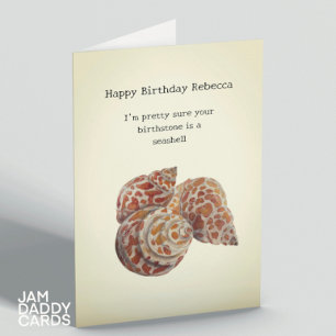 Seashell Collecters Birthday Card