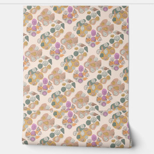 Seashell. Colour Blobs Wallpaper