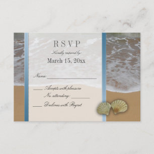 Seashell Destination Wedding DIY RSVP
