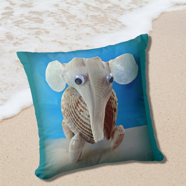 Seashell Elephant Craft Animal Sanibel Island FL Cushion (Creator Uploaded)