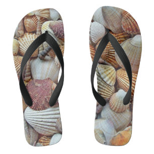 Seashell Flip Flops