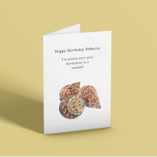 Seashell/Fossickers Birthday Card