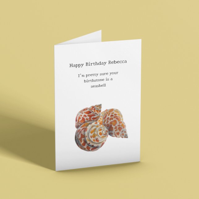 Seashell/Fossickers Birthday Card (Creator Uploaded)