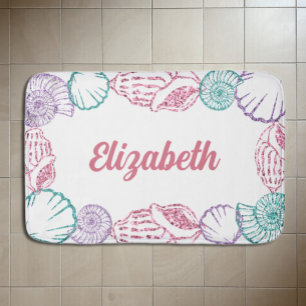 Seashell Girls Bath Mat
