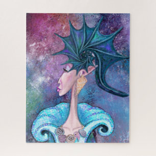Seashell Lady Jigsaw Puzzle - Painting