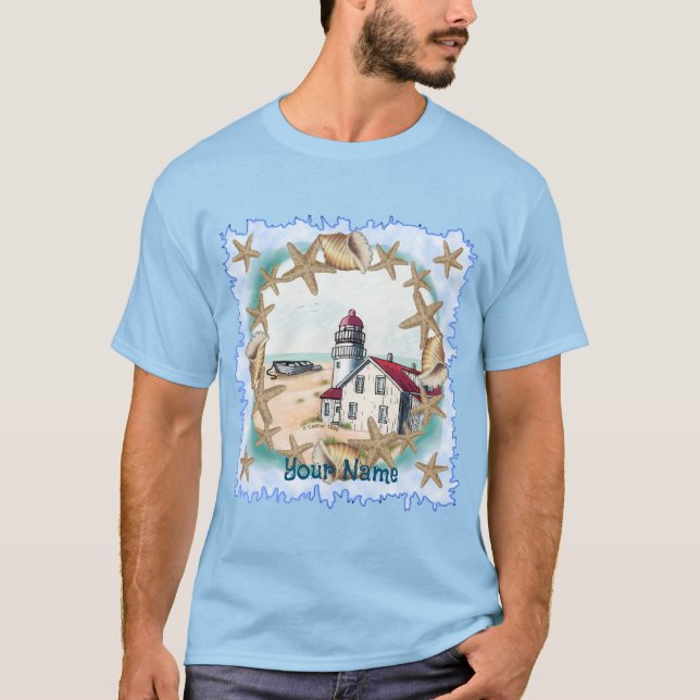 Seashell Lighthouse  t-shirt (Front)