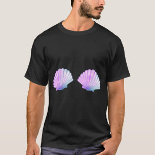 Seashell Mermaid Briere Bikini Bra Clam Shell T-Shirt