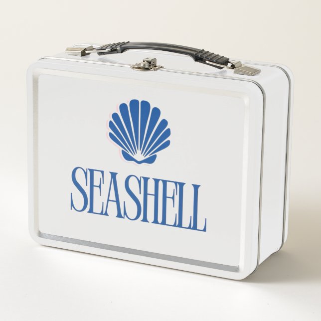 Seashell Metal Lunch Box (Front)