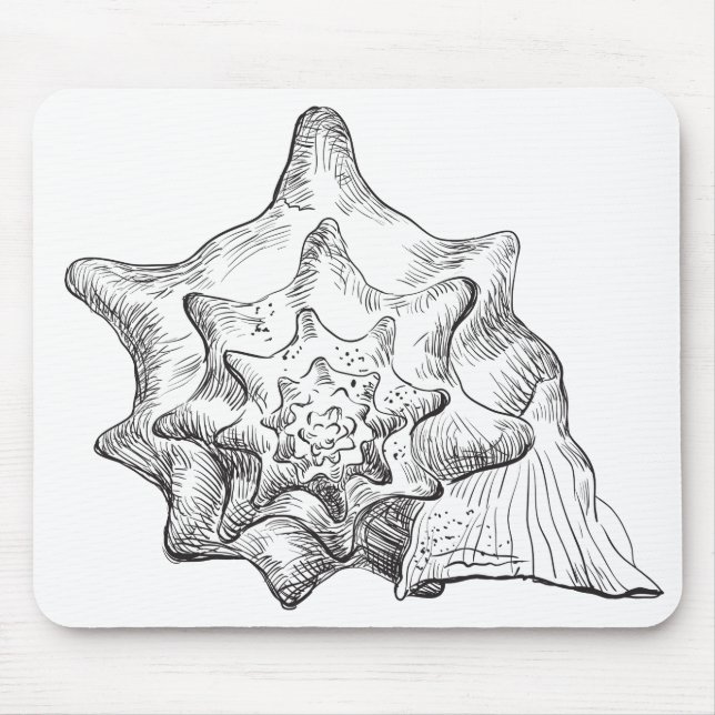 Seashell Mouse Mat (Front)