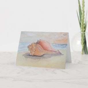 Seashell note card