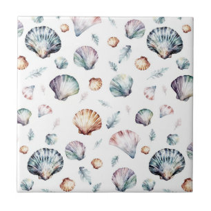 Seashell Ocean Beach Sea Shell Design 358 Tile