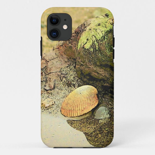 Seashell on Driftwood Case-Mate iPhone Case (Back)