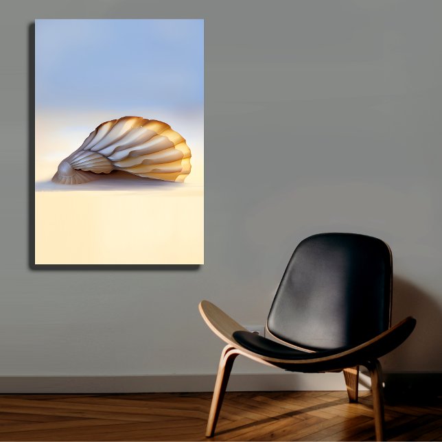Seashell on Sand Canvas Print (Creator Uploaded)