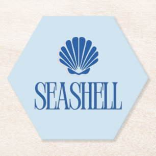 Seashell Paper Coaster