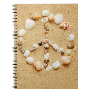 Seashell Peace Sign Notebook