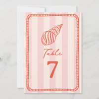 Seashell Pink Stripe Wedding