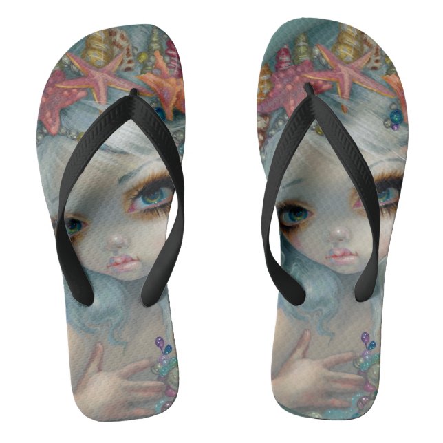 "Seashell Princess" Flip Flops (Footbed)