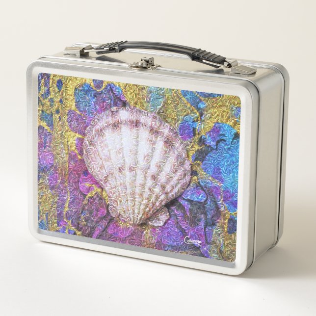 Seashell - Retro Lunch Box (Front)