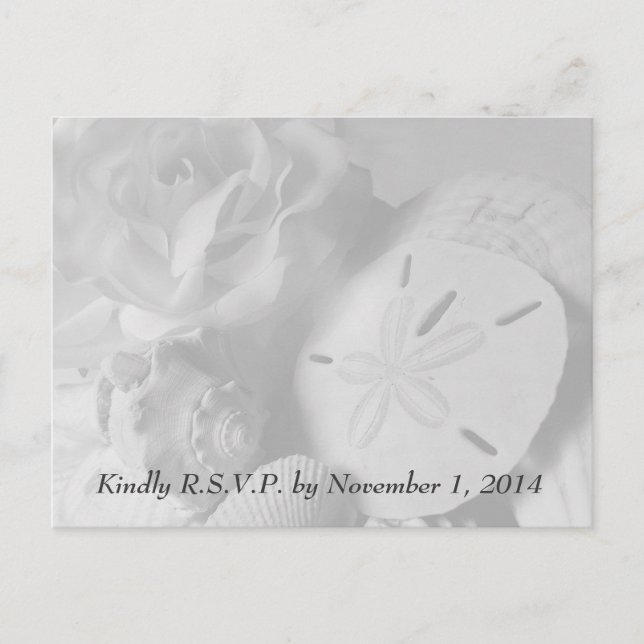 Seashell RSVP Postcards (Front)