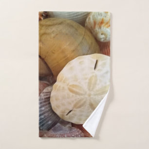 Seashell Sand Dollar Pattern Hand Towel