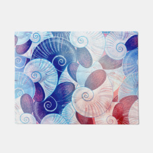 Seashell Scene Pattern Doormat