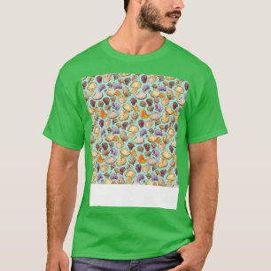 Seashell Seamless Pattern Sea Shell Clam Beach Sea T-Shirt