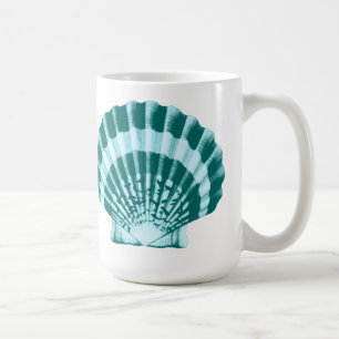 Seashell - Shades of teal blue Coffee Mug