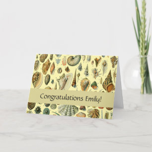 Seashell Shell Mollusk Clam Elegant Classic Art Card
