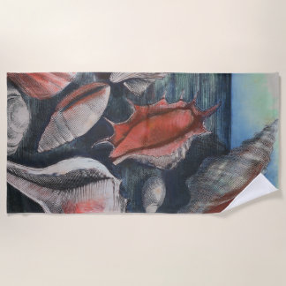 Seashell Sonata Beach Towel