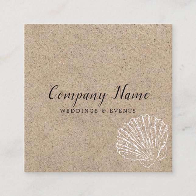 Seashell Square Business Card (Front)