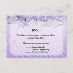 Seashell starfish wedding RSVP seashell1