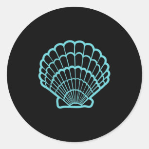 Seashell Summer Hawaiian Sea Beach Island Ocean Classic Round Sticker