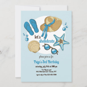 Seashell Summer Invitation