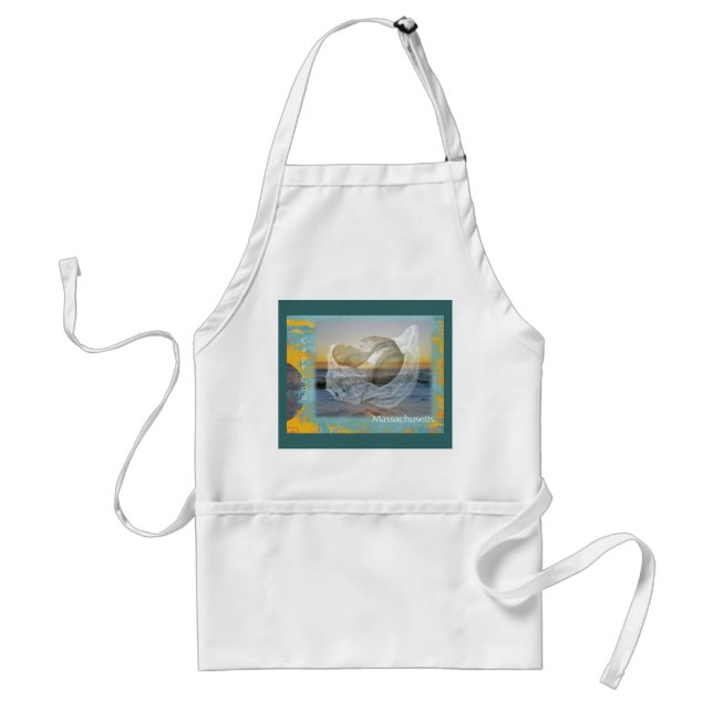 Seashell & Surf - Cape Cod Massachusetts Standard Apron (Front)