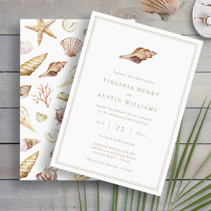 Seashell Wedding Invitation