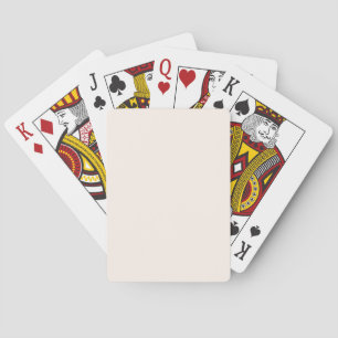 Seashell White FFF5EE - Option to Add Name Playing Cards