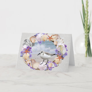Seashell Wreath Greeting Card
