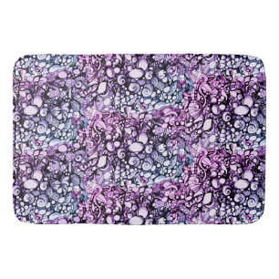 seashells and pebbles  short table runner bath mat