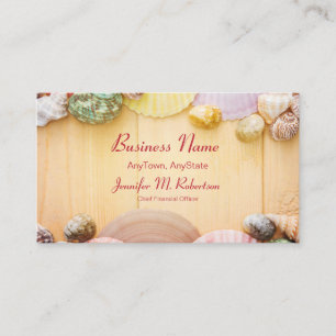 Seashells and Planks Business Card