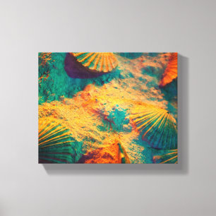 Seashells and Sand Canvas Print