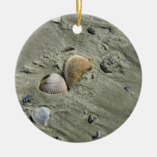 Seashells And Sand Ceramic Tree Decoration