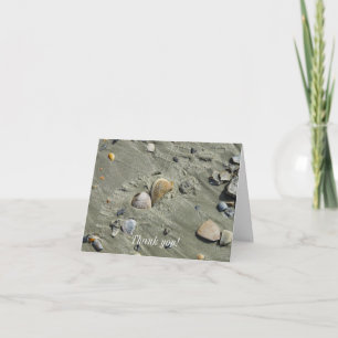 Seashells And Sand Thank You Card