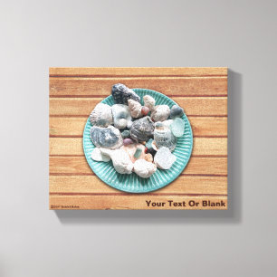 Seashells and Sea Glass Canvas Print