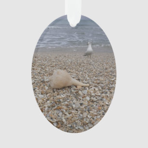 Seashells and Sea Gulls Ornament