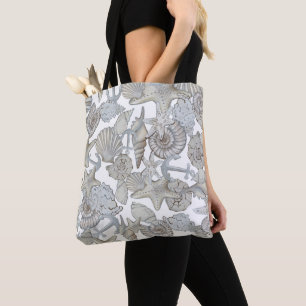 Seashells And Ship Anchor Treasure Hunt Fun Tote Bag