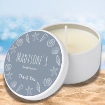 Seashells and Star Fish Bridal Shower Thank You