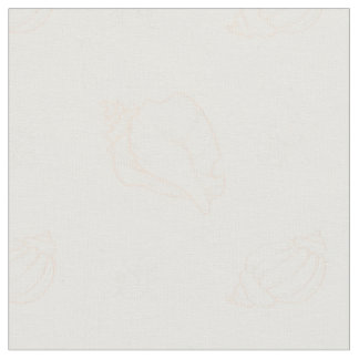 seashells and starfish fabric