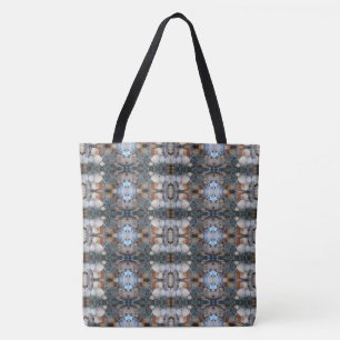 Seashells and Stones Mosaic Pattern 2 Tote Bag
