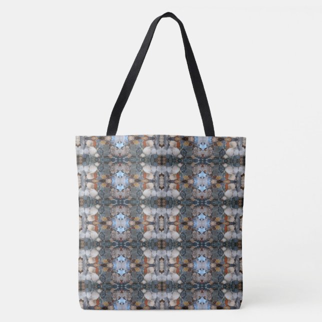 Seashells and Stones Mosaic Pattern 2 Tote Bag (Front)