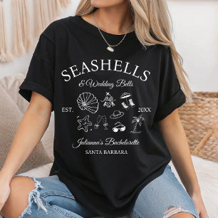 Seashells and Wedding Bells Bachelorette Bach Club T-Shirt